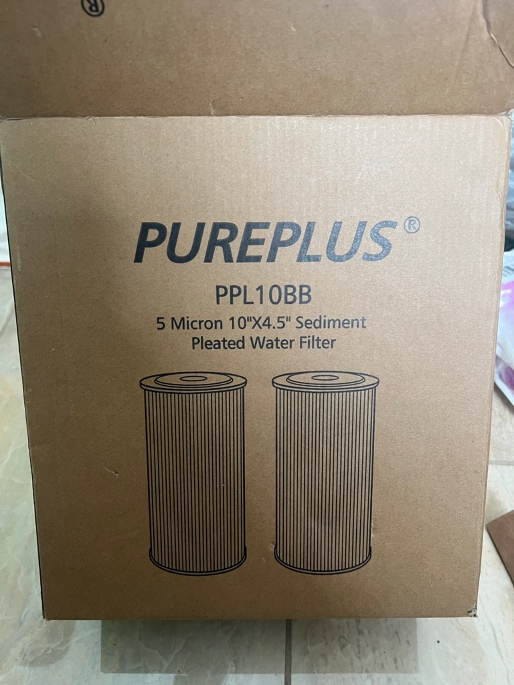 New 2 pack PurePlus PPL10BB 5 Micron Sediment Water Filter